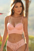 Brazilian Structured Cropped Lingerie Set in Lace and Mesh